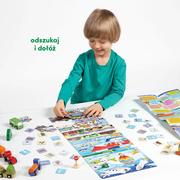 CzuCzu, Tak działa transport, puzzle, 60 elementów, gra, 4+