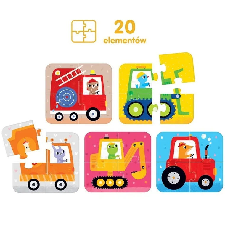 CzuCzu, Układam pojazdy, zabawa edukacyjna