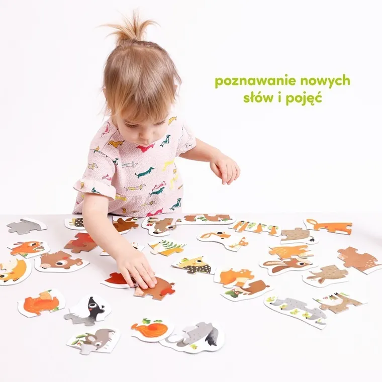 CzuCzu, Zwierzątka w lesie, puzzle progresywne