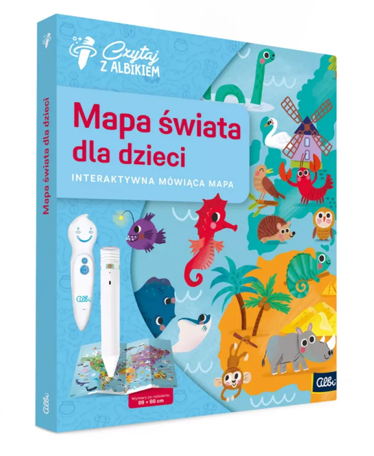 Czytaj z Albikiem. Mapa Świata