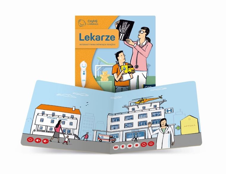 Czytaj z Albikiem. Mini książeczka. Zawody. Lekarze