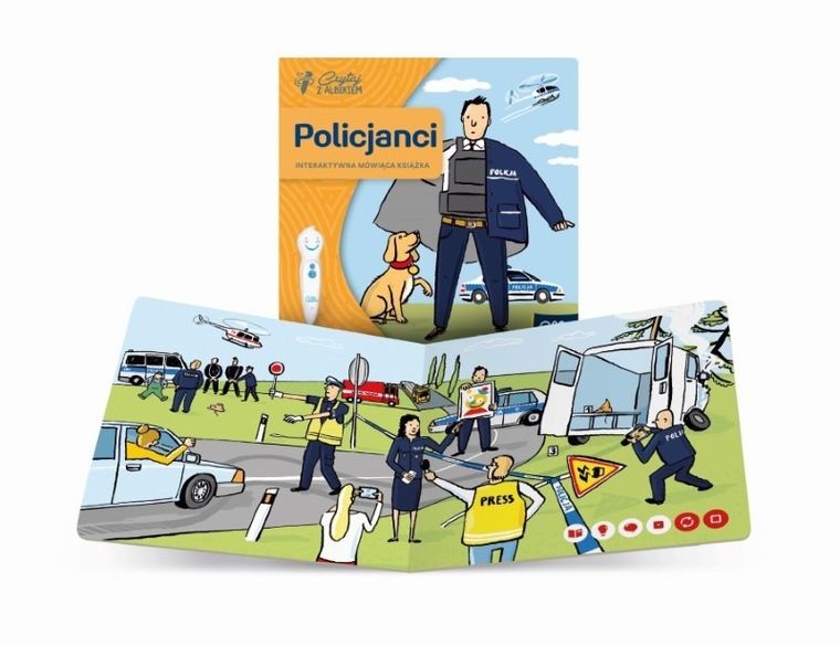 Czytaj z Albikiem. Mini książeczka. Zawody. Policjanci