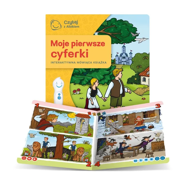 Czytaj z Albikiem. Moje pierwsze cyferki. Interaktywna mówiąca książka