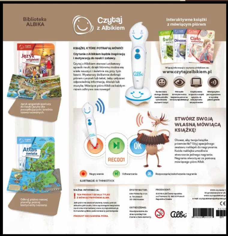 Czytaj z Albikiem. Naklejki do nagrywania dzwięków