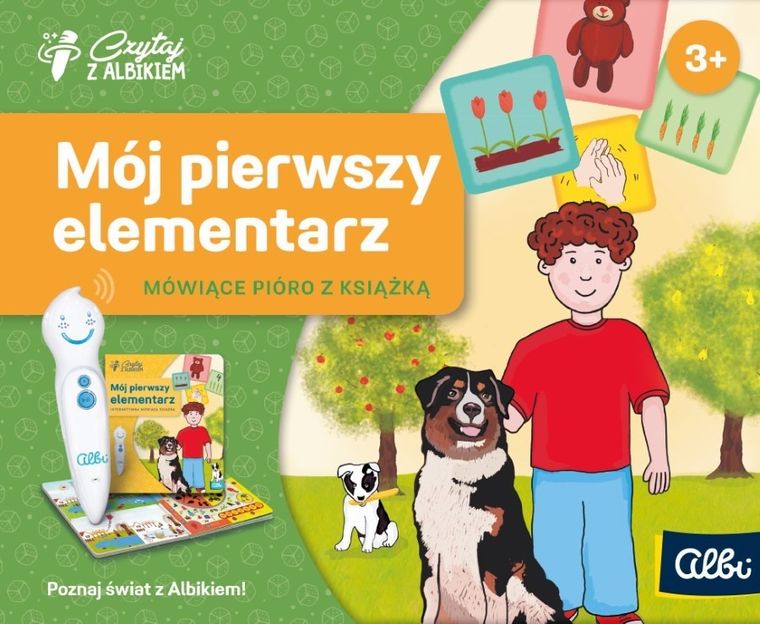 Czytaj z Albikiem. Pakiet: Mówiące pióro Albik + Mój pierwszy elementarz. 3+