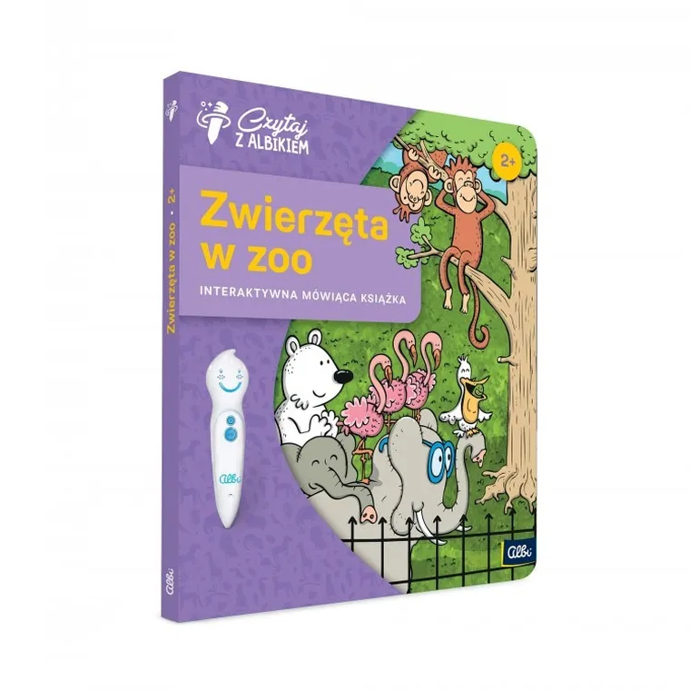 Czytaj z Albikiem. Pakiet: Mówiące pióro Albik + Zwierzęta w Zoo. 3+