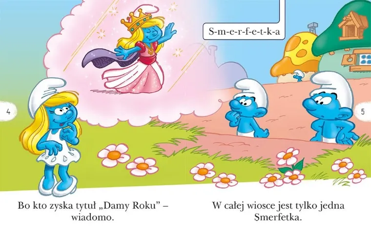 Czytam sobie. Wielki bal Smerfetki. Poziom 1