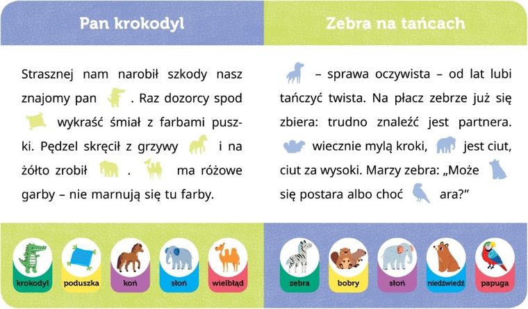 Czytanki-naklejanki. Uczę się czytać z zajączkiem. Rodzic czyta, dziecko nakleja