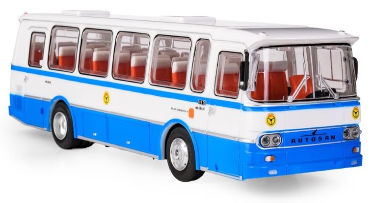 Daffi, Kolekcja Polskiej Motoryzacji, Autosan H9-20, autobus PKS, model pojazdu, 1:43, niebiesko-biały