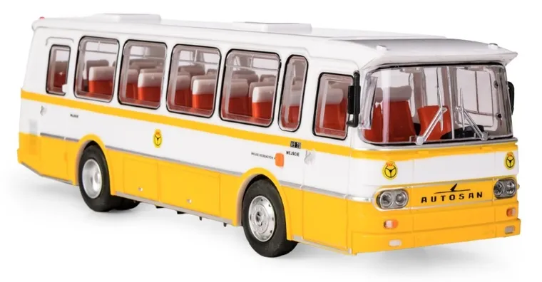 Daffi, Kolekcja Polskiej Motoryzacji, Autosan H9-20, autobus PKS, model pojazdu, 1:43, żółty