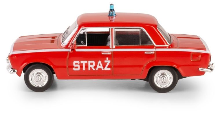 Daffi, Kolekcja Polskiej Motoryzacji, Fiat 125p Straż, pojazd, model metalowy, 1:43