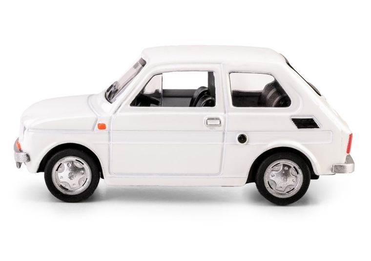 Daffi, Kolekcja Polskiej Motoryzacji, Fiat 126p, pojazd, model metalowy, biały, 1:43