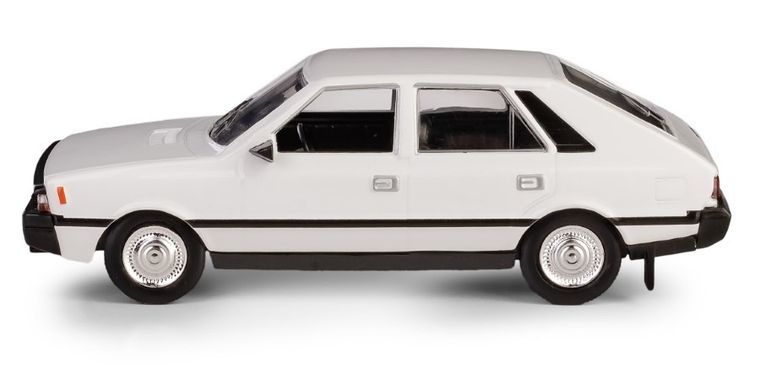 Daffi, Kolekcja Polskiej Motoryzacji, FSO Polonez, pojazd, model metalowy, biały, 1:43