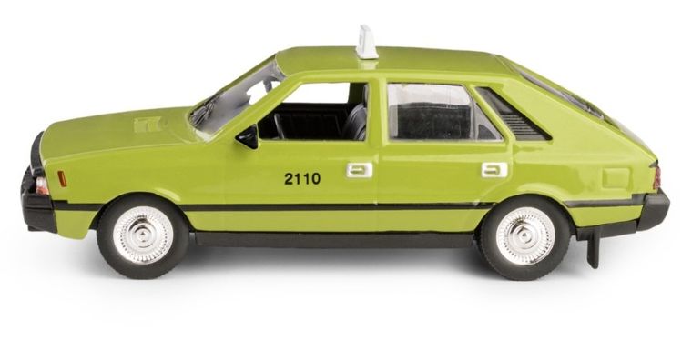 Daffi, Kolekcja Polskiej Motoryzacji, FSO Polonez Taxi, pojazd, model metalowy, zielony, 1:43
