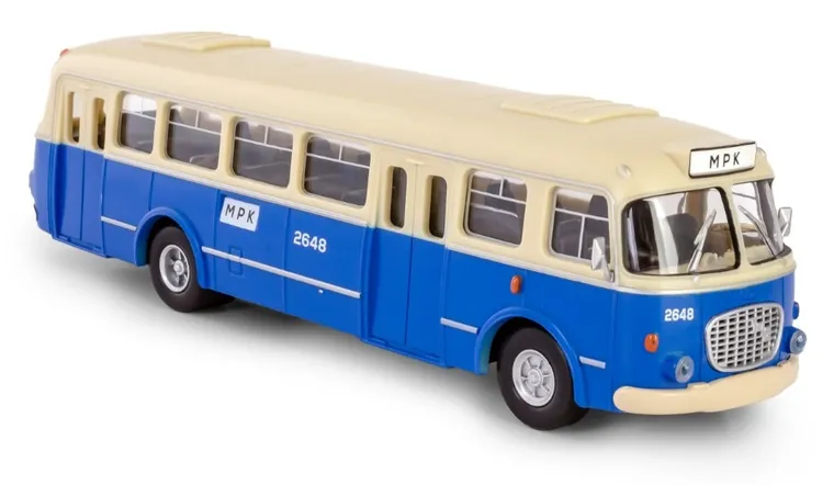 Daffi, Kolekcja Polskiej Motoryzacji, Jelcz 272 Mex, pojazd, model metalowy, 1:43, niebieski