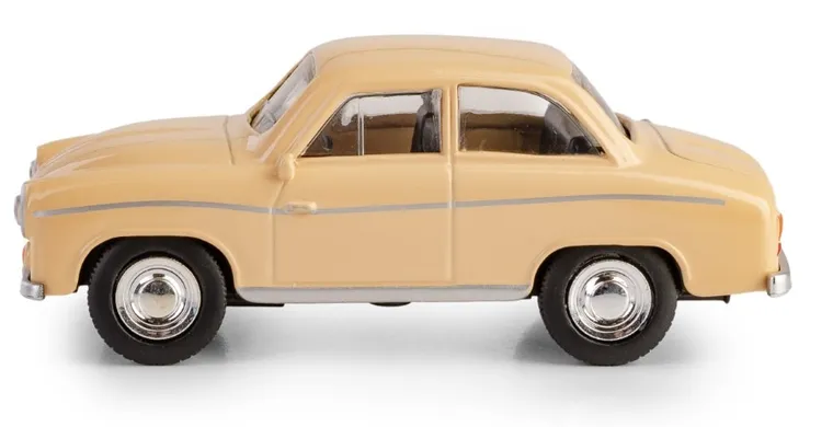 Daffi, Kolekcja Polskiej Motoryzacji, Syrena 104, pojazd, model metalowy, beżowy, 1:43