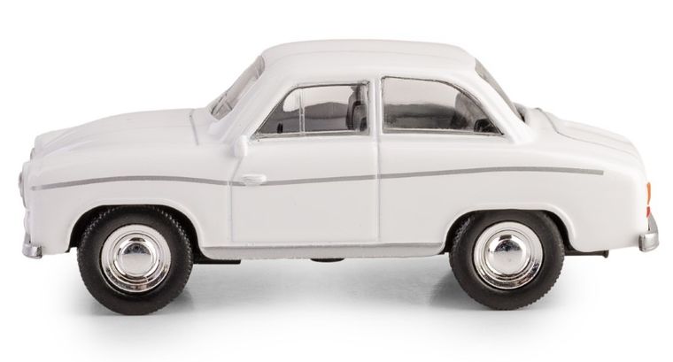 Daffi, Kolekcja Polskiej Motoryzacji, Syrena 104, pojazd, model metalowy, biały, 1:43