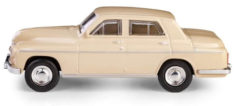 Daffi, Kolekcja Polskiej Motoryzacji, Warszawa 223, pojazd, model metalowy, beżowy, 1:43
