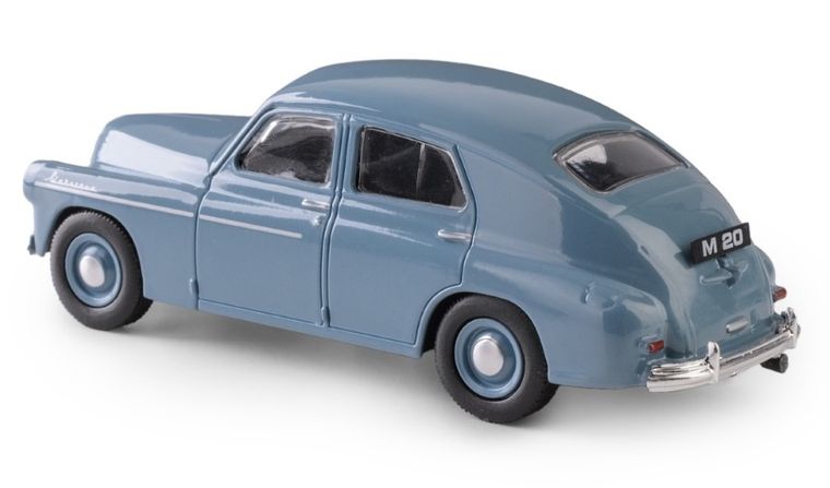 Daffi, Kolekcja Polskiej Motoryzacji, Warszawa M20, pojazd, model metalowy, niebieski, 1:43