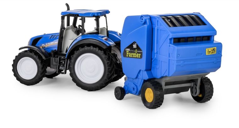 Daffi, Mały Rolnik, New Holland T5, traktor z mieszalnikiem do paszy, 1:32