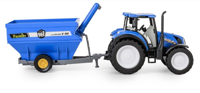 Daffi, Mały Rolnik, New Holland, traktor z przyczepą, 1:32