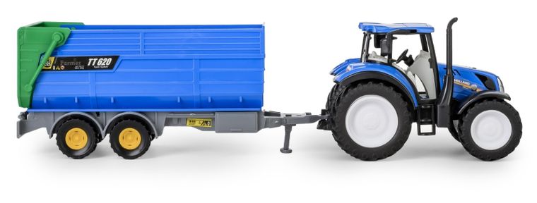 Daffi, Mały Rolnik, New Holland, traktor z przyczepą wywrotką, 1:32