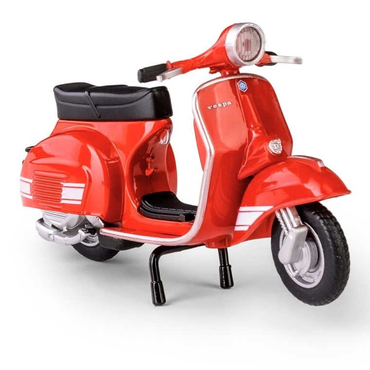 Daffi, MSZ, 1976 Vespa 200 Rally, skuter, model metalowy, czerwony, 1:18