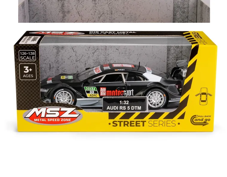 Daffi, MSZ, Audi RS 5 DTM, pojazd, model metalowy, czarny, 1:32