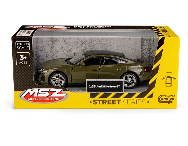 Daffi, MSZ, Audi RS E-Tron GT, pojazd, model metalowy, brązowy, 1:36