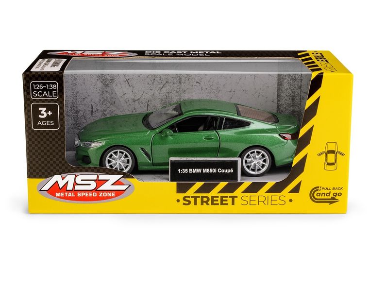 Daffi, MSZ, BMW M850i Coupé, pojazd, model metalowy, zielony, 1:35
