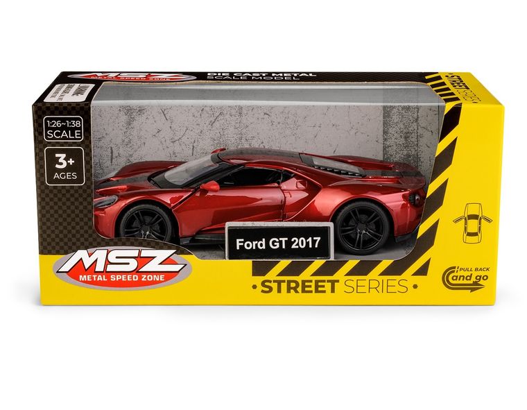 Daffi, MSZ, Ford GT 2017, pojazd, model metalowy, czerwony, 1:32