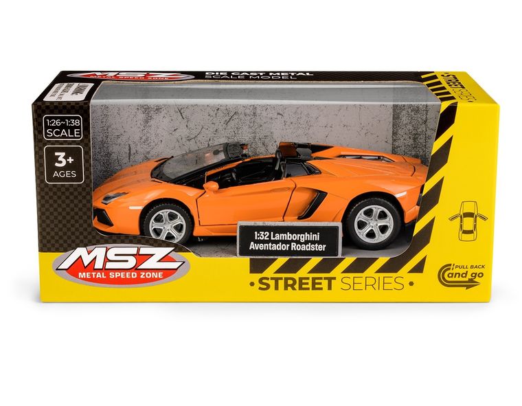 Daffi, MSZ, Lamborghini Aventador Roadster, pojazd, model metalowy, pomarańczowy, 1:32