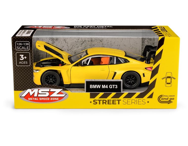 Daffi, MSZ, Maserati MC 20, pojazd, model metalowy, żółty, 1:33