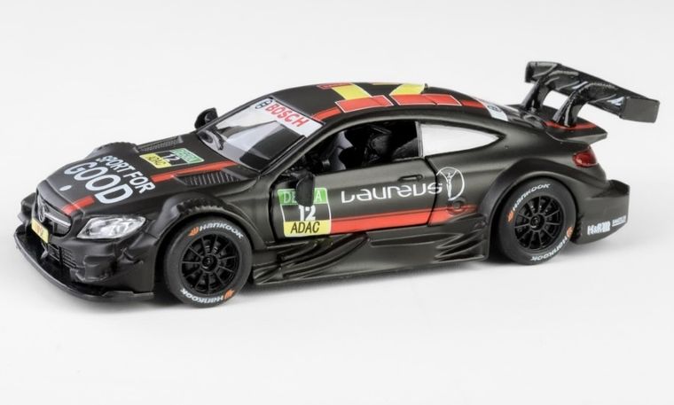 Daffi, MSZ, Mercedes-AMG C 63 DTM, pojazd, model metalowy, czarny, 1:43