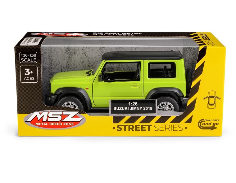 Daffi, MSZ, Suzuki Jimny, pojazd, model metalowy, zielony, 1:26
