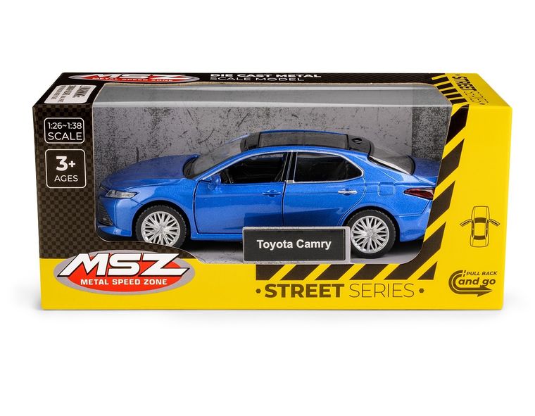 Daffi, MSZ, Toyota Camry, pojazd, model metalowy, niebieski, 1:34