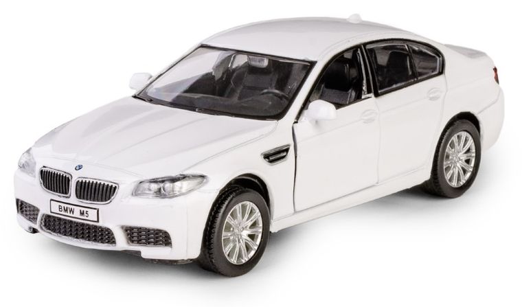 Daffi, RMZ City, BMW M5, pojazd, model metalowy, biały, 1:32