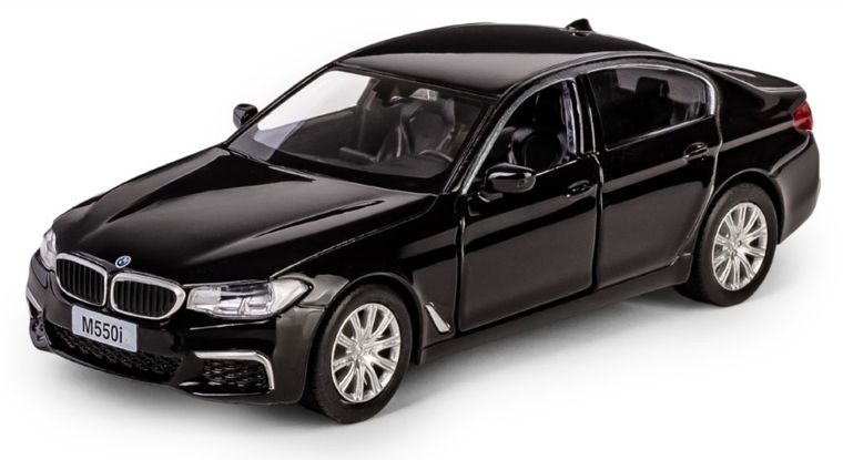Daffi, RMZ City, BMW M550i, pojazd, model metalowy, czarny, 1:32
