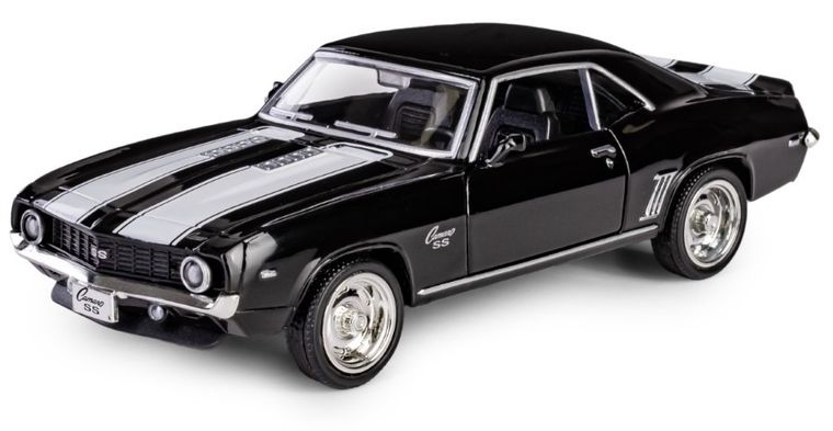 Daffi, RMZ City, Chevrolet Camaro 1969, pojazd, model metalowy, czarny, 1:36