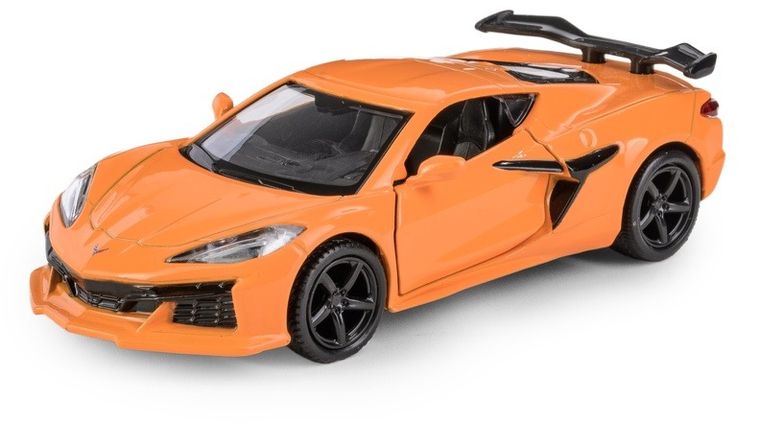 Daffi, RMZ City, Chevrolet Corvette Z06 pomarańczowy, pojazd, model metalowy, 1:32