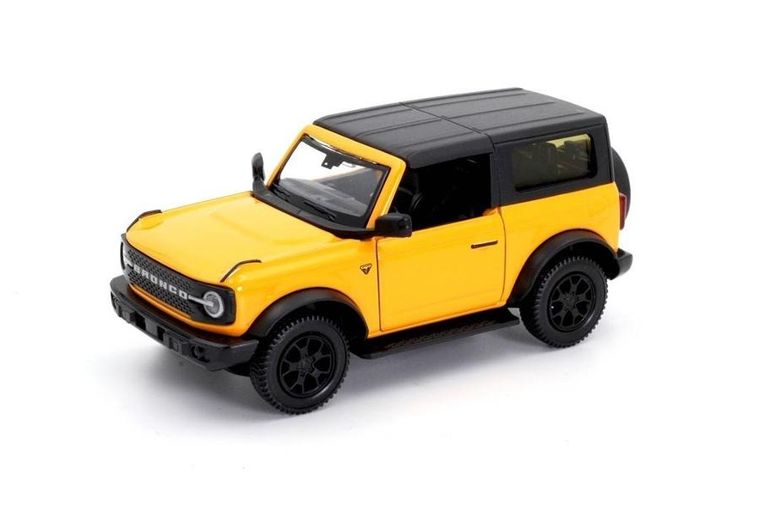 Daffi, RMZ City, Ford Bronco Badlands 2023 Hard Top, pojazd, model metalowy, żółty, 1:32