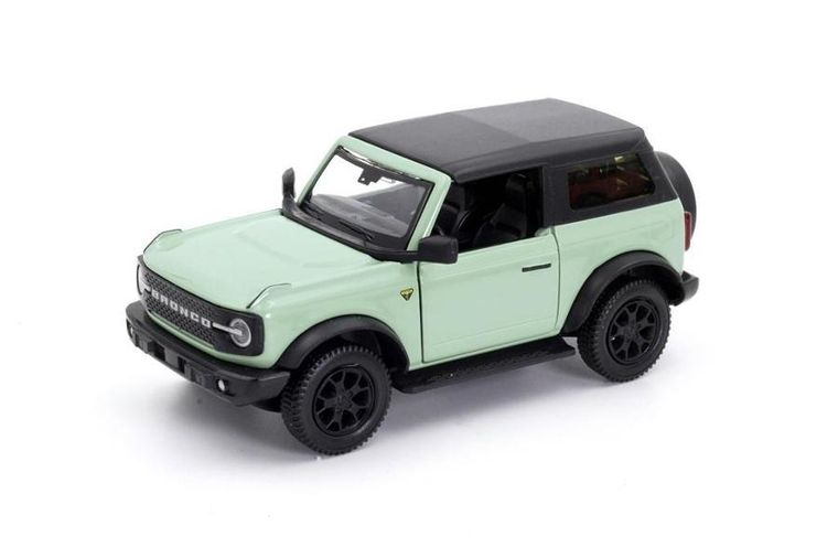 Daffi, RMZ City, Ford Bronco Badlands 2023 Soft Top, pojazd, model metalowy, zielony, 1:32