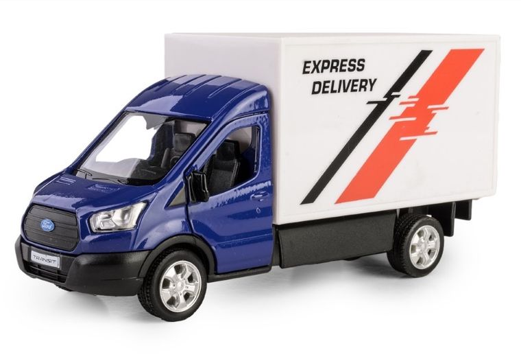 Daffi, RMZ City, Ford Transit Chassis Cab 2018, pojazd, model metalowy, niebieski, 1:43