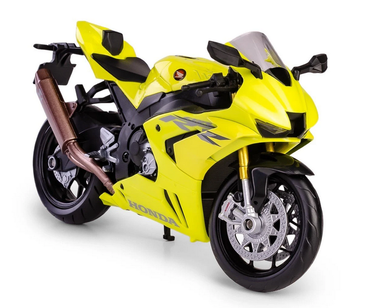 Daffi, RMZ City, Honda CBR1000RR-R Fireblade 2020, motocykl, model metalowy, 1:12, żółty