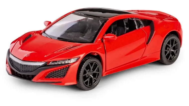 Daffi, RMZ City, Honda NSX 2017, pojazd, model metalowy, czerwony, 1:32