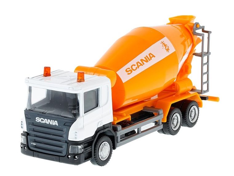 Daffi, RMZ City Junior, Scania P-Series, Betoniarka, pojazd, model metalowy, 1:64
