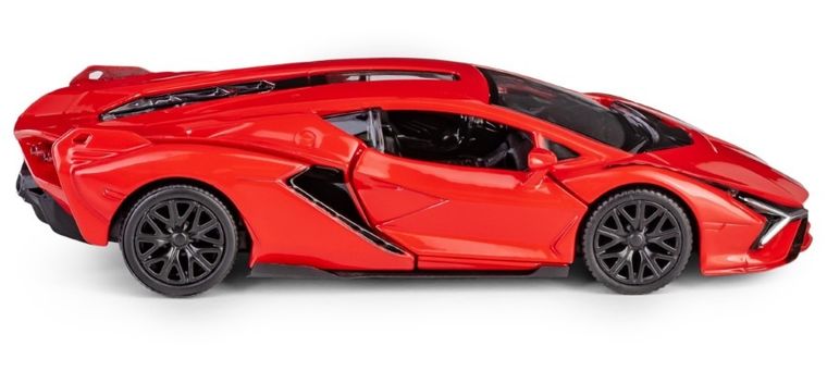 Daffi, RMZ City, Lamborghini Sian, pojazd, model metalowy, czerwony, 1:32