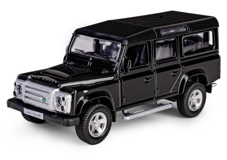 Daffi, RMZ City, Land Rover Defender 110, pojazd, model metalowy, czarny, 1:35