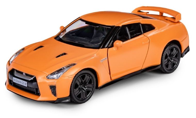 Daffi, RMZ City, Nissan GT-R, R35, Matte Orange, pojazd, model metalowy, 1:32