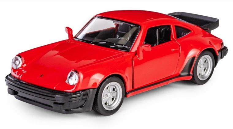 Daffi, RMZ City, Porsche 930 Turbo 1975-1989, pojazd, model metalowy, czerwony, 1:32